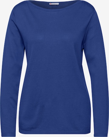 STREET ONE Strickpullover in Blau: Vorderseite
