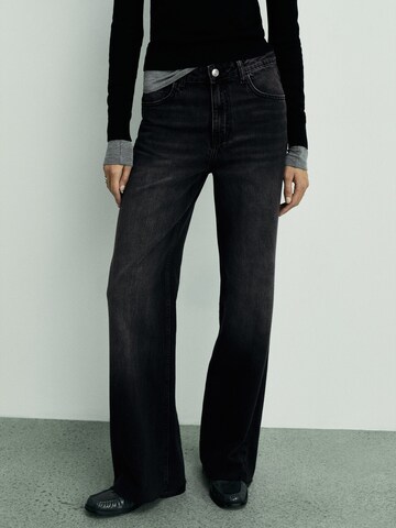 MANGO Regular Jeans 'DANILA' in Schwarz: Vorderseite