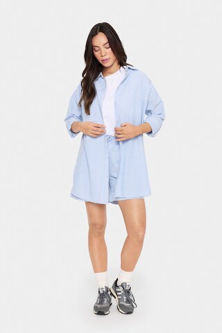 SAINT TROPEZ Blouse in Blauw
