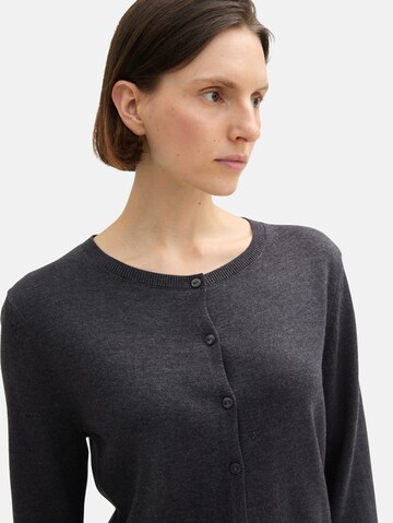 TOM TAILOR Strickjacke in Grau