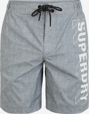 Superdry Zwemshorts 'Classic' in Grijs: voorkant