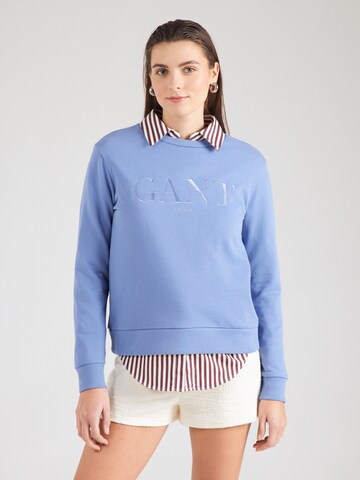 Sweat-shirt GANT en bleu : devant