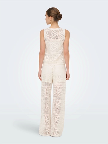 ONLY - Top de malha 'ONLLIAN' em bege