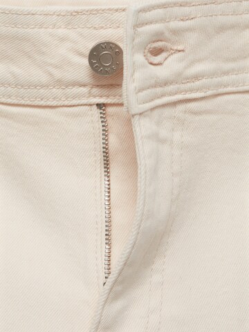 MANGO Wide leg Jeans 'CATHERIN' in White
