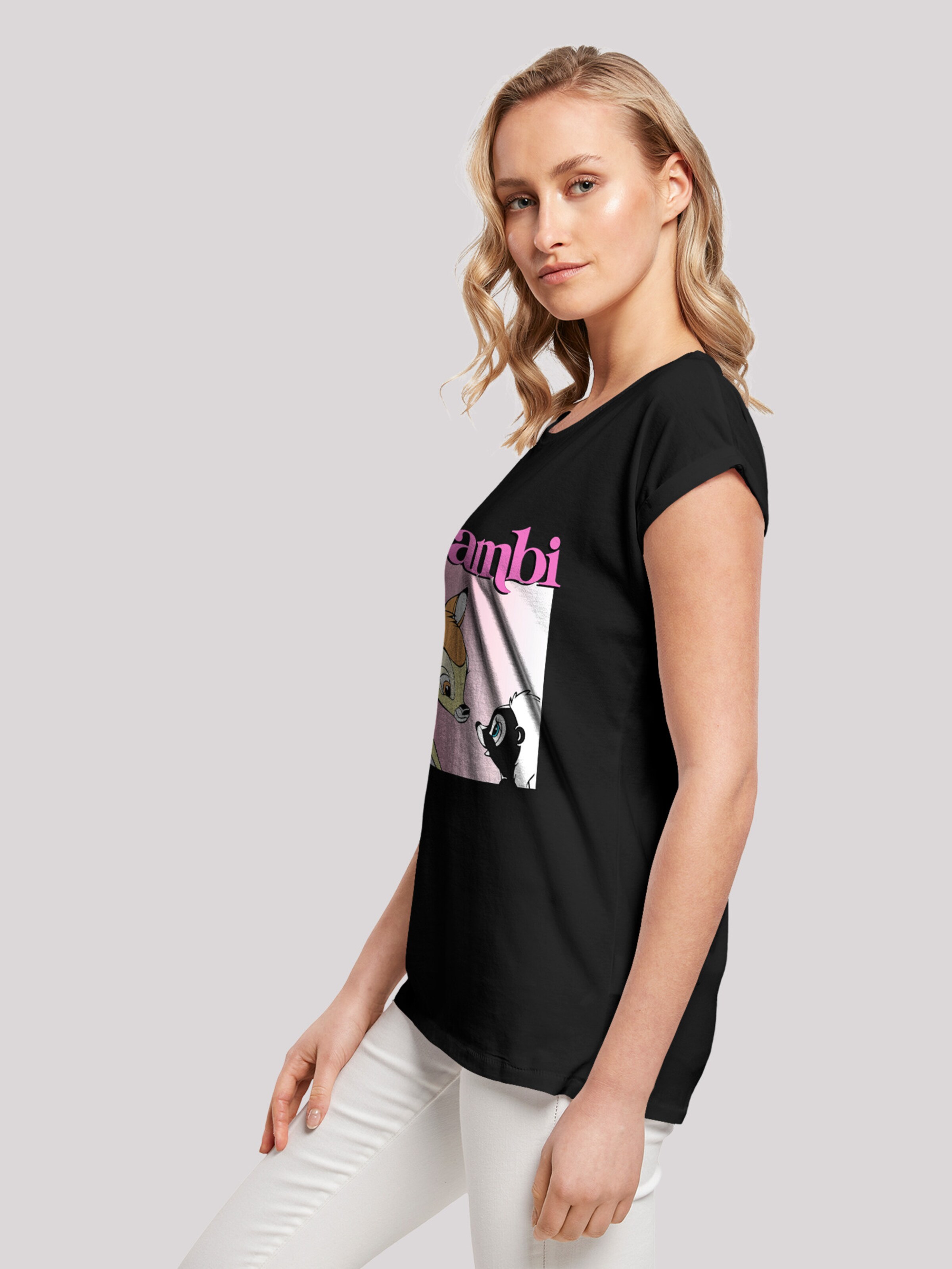 Frauen Shirts & Tops F4NT4STIC T-Shirt 'Nice To Meet You' in Schwarz - XO99651