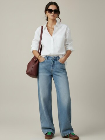 WEARABLE STORIES Bluse 'Tess' i hvid