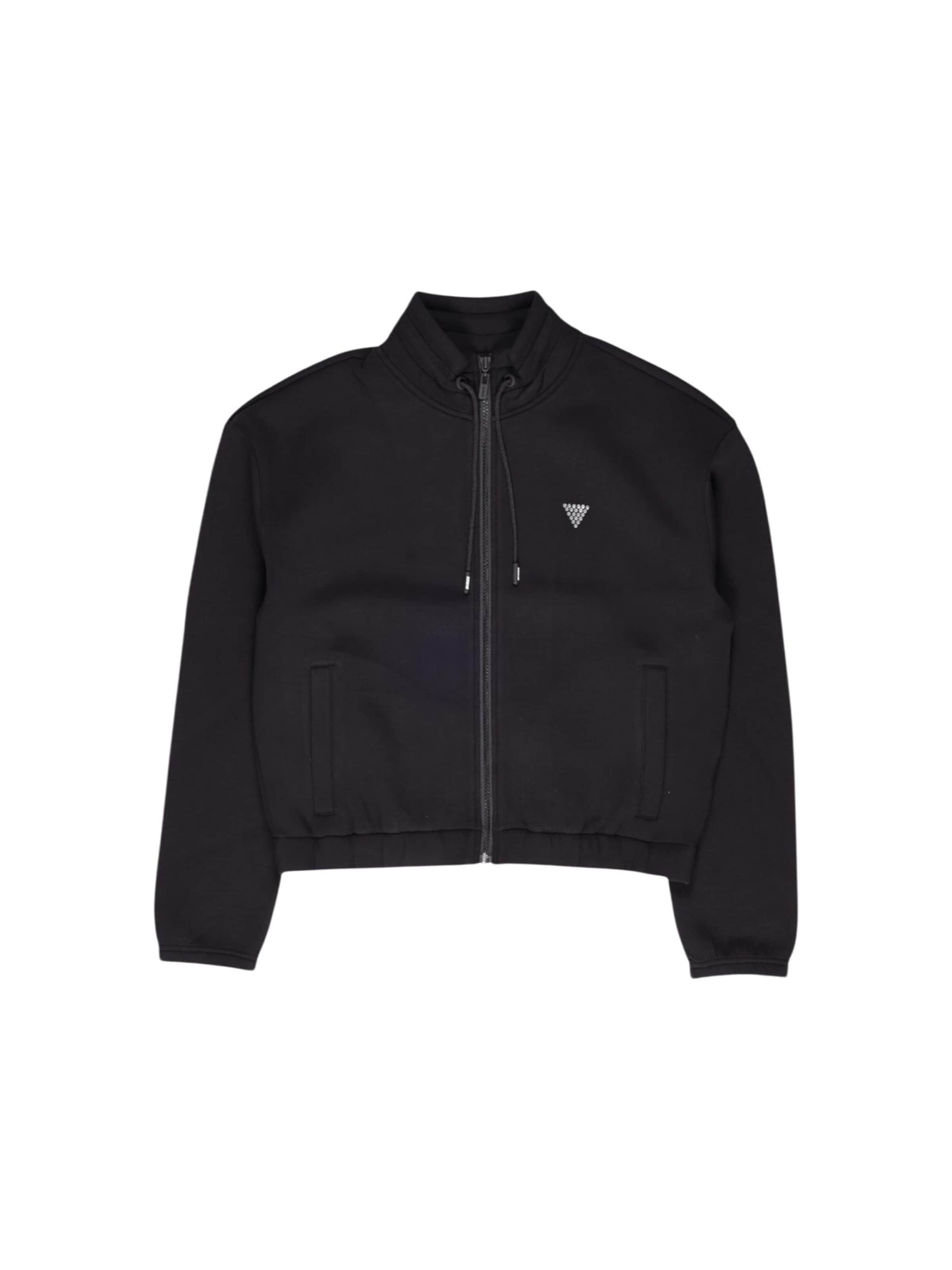 GUESS - Sudadera 'CECILIA SCUBA ZIP V4BQ14 K7UW2' en negro