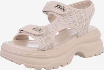 Ital-Design Hiking Sandals ' Plateausandaletten ' in Beige: front