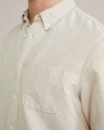 WE Fashion Regular Fit Skjorte i beige
