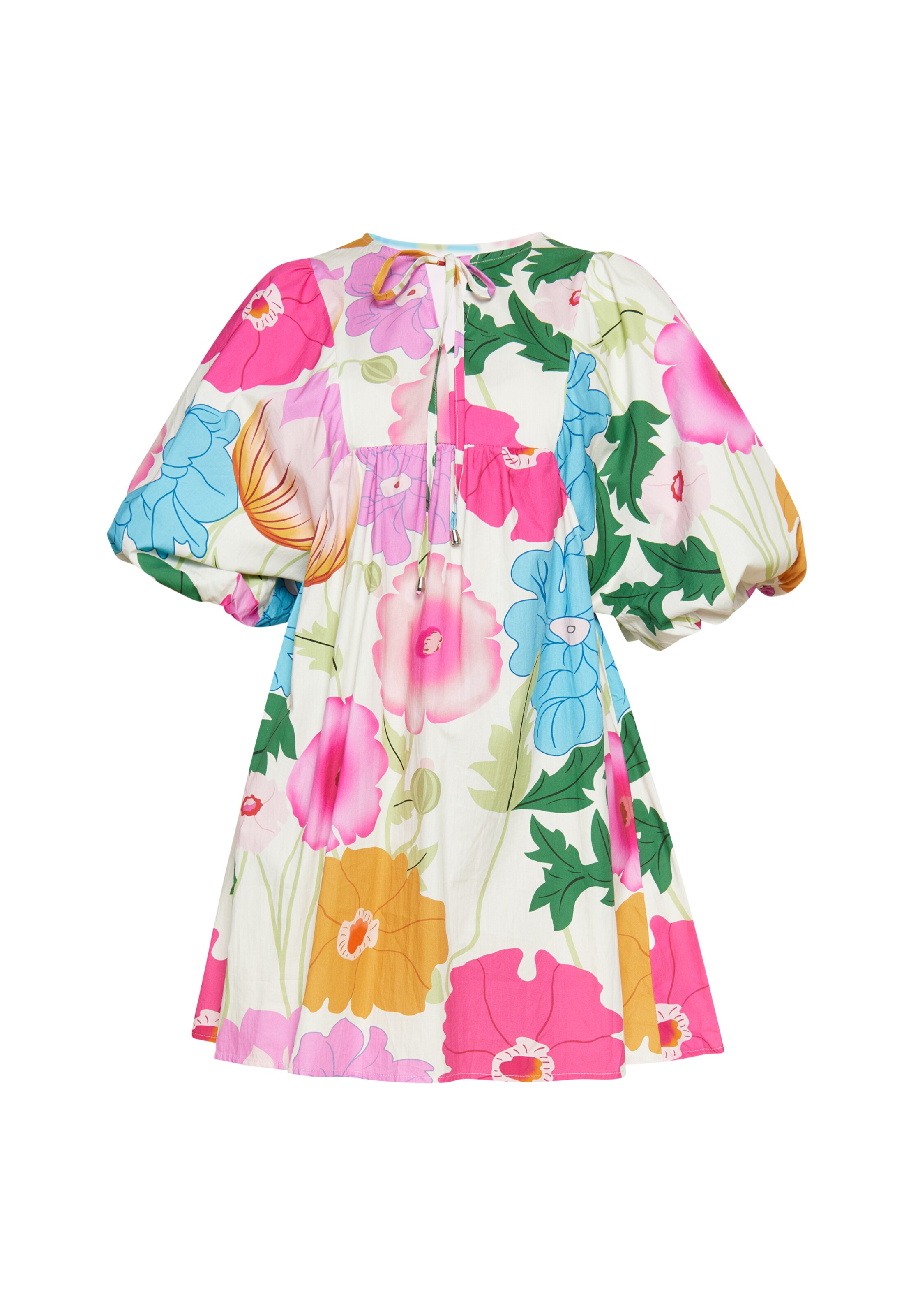 Usha - Vestido 'Spring Summer' em branco: frente