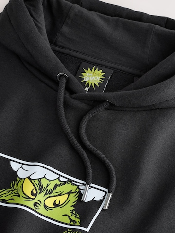 Next Sweatshirt 'Christmas Grinch' in Schwarz