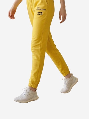 My fashion - Tapered Calças de desporto em amarelo