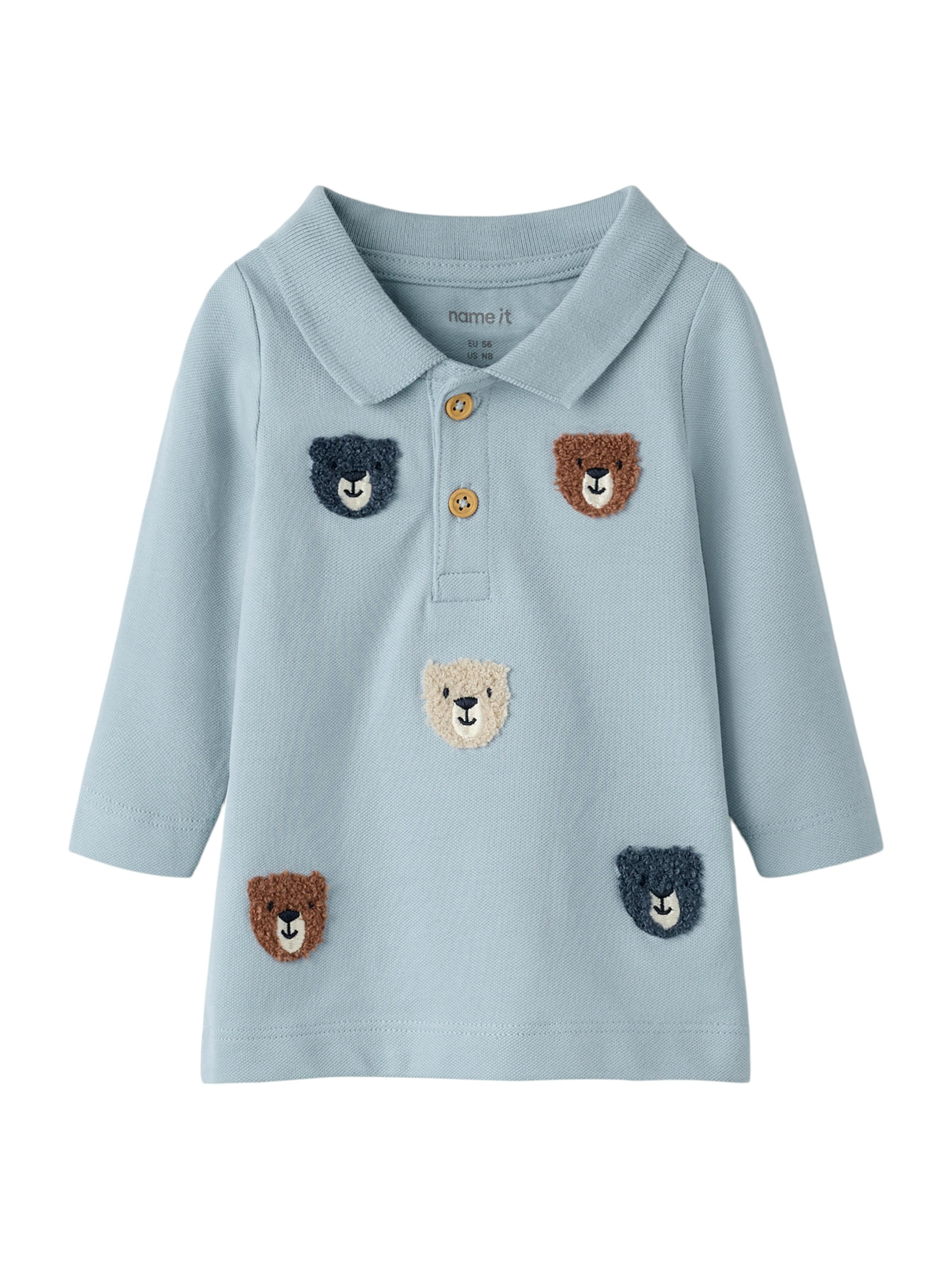 NAME IT Shirt 'NBMDIETER' in Blau: Vorderseite