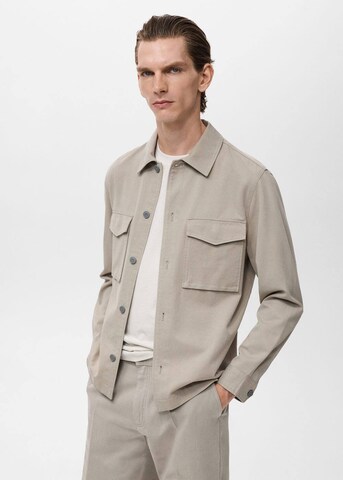 MANGO MAN Between-Season Jacket 'Alicudi3' in Grey: front