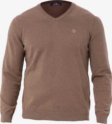 Pull-over Jimmy Sanders en marron : devant