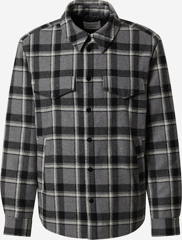 DAN FOX APPAREL Välikausitakki 'Carlos' värissä harmaa: etupuoli