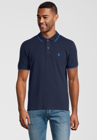 T-Shirt U.S. POLO ASSN. en bleu : devant