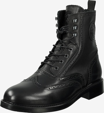 SCOTCH & SODA Lace-Up Boots 'Jay' in Black: front