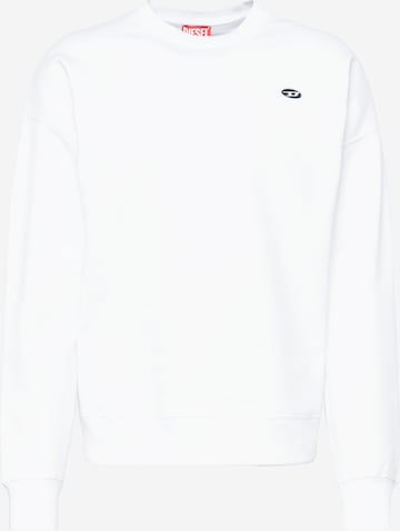 DIESEL Sweatshirt 'DOVAL' in White: front