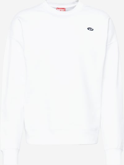 DIESEL Sweatshirt 'DOVAL' in schwarz / weiß, Produktansicht