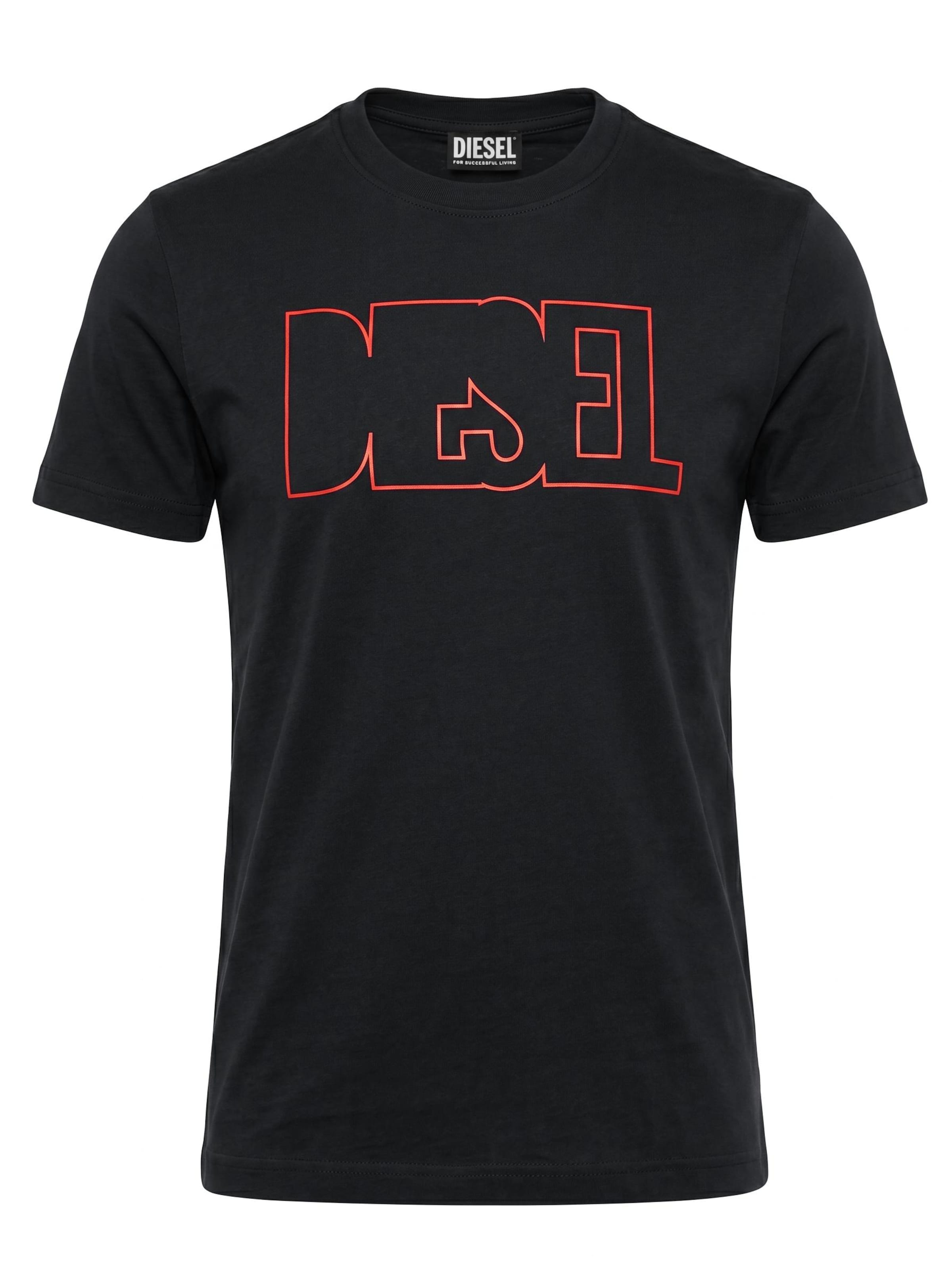 DIESEL Camiseta 'T-DIEGOR 250215' en S en negro, Vista del producto