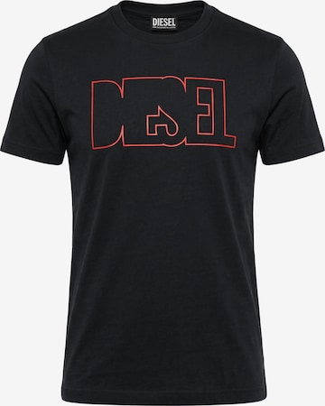 T-Shirt 'T-DIEGOR 250215' DIESEL en noir : devant