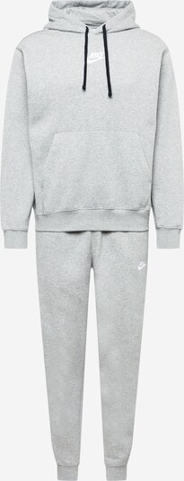 Nike Sportswear Облекло за бягане в сив меланж / черно / бяло, Преглед на продукта