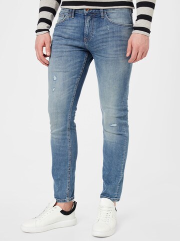 Slimfit Jeans 'Piers' de la TOM TAILOR DENIM pe albastru: față