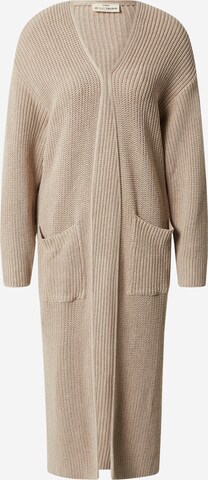 A LOT LESS Knit Cardigan 'Leanna' in Beige: front