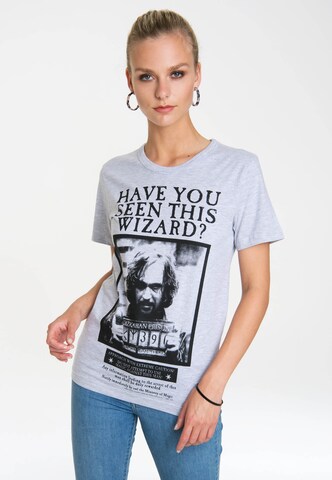 LOGOSHIRT Shirt in Grey: front