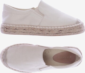 even&odd Flats & Loafers in 38 in White: front