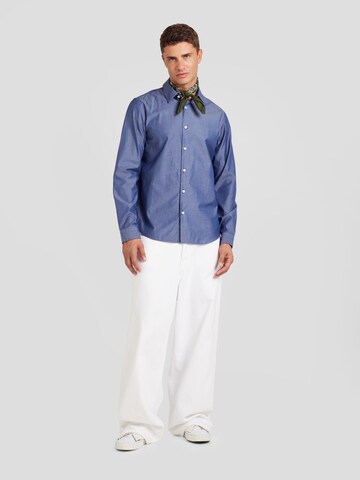 GUESS Regular Fit Hemd in Blau