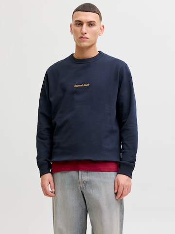 JACK & JONES Sweatshirt 'JORNorrebro' in Blauw: voorkant