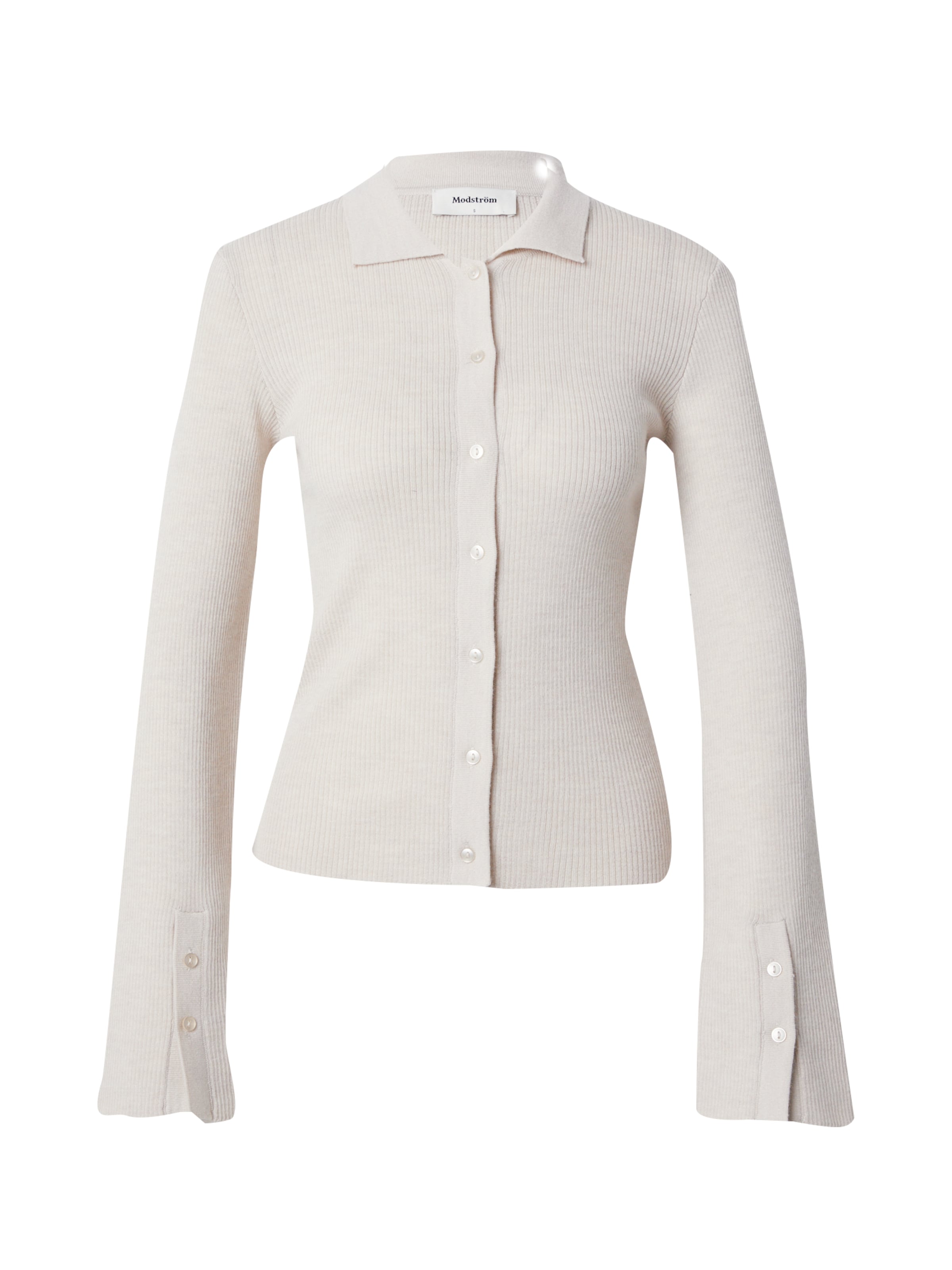 modström Плетена жилетка 'Hiroki' в бежово: отпред