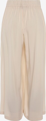 LASCANA Wide Leg Bukser med fals i beige