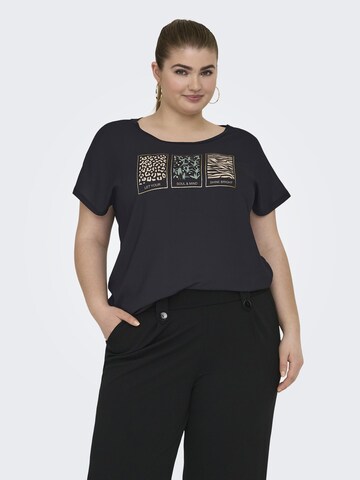 T-shirt ONLY Carmakoma en noir : devant