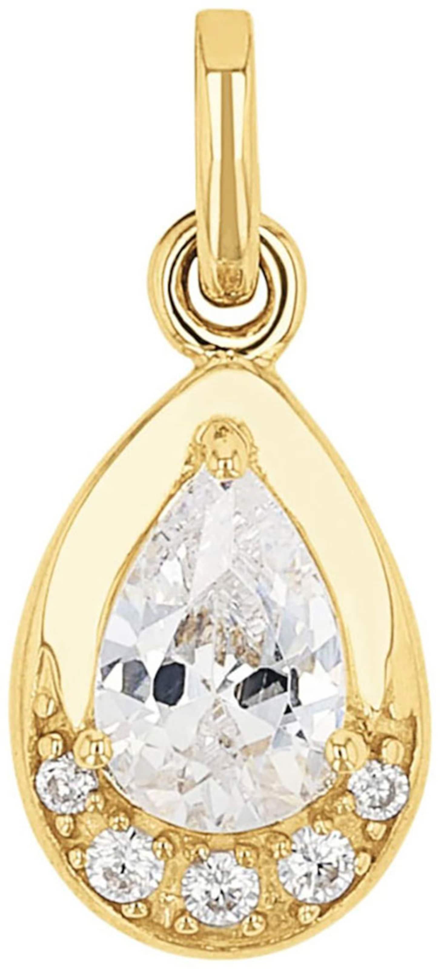 AMOR Pendant in Gold: front