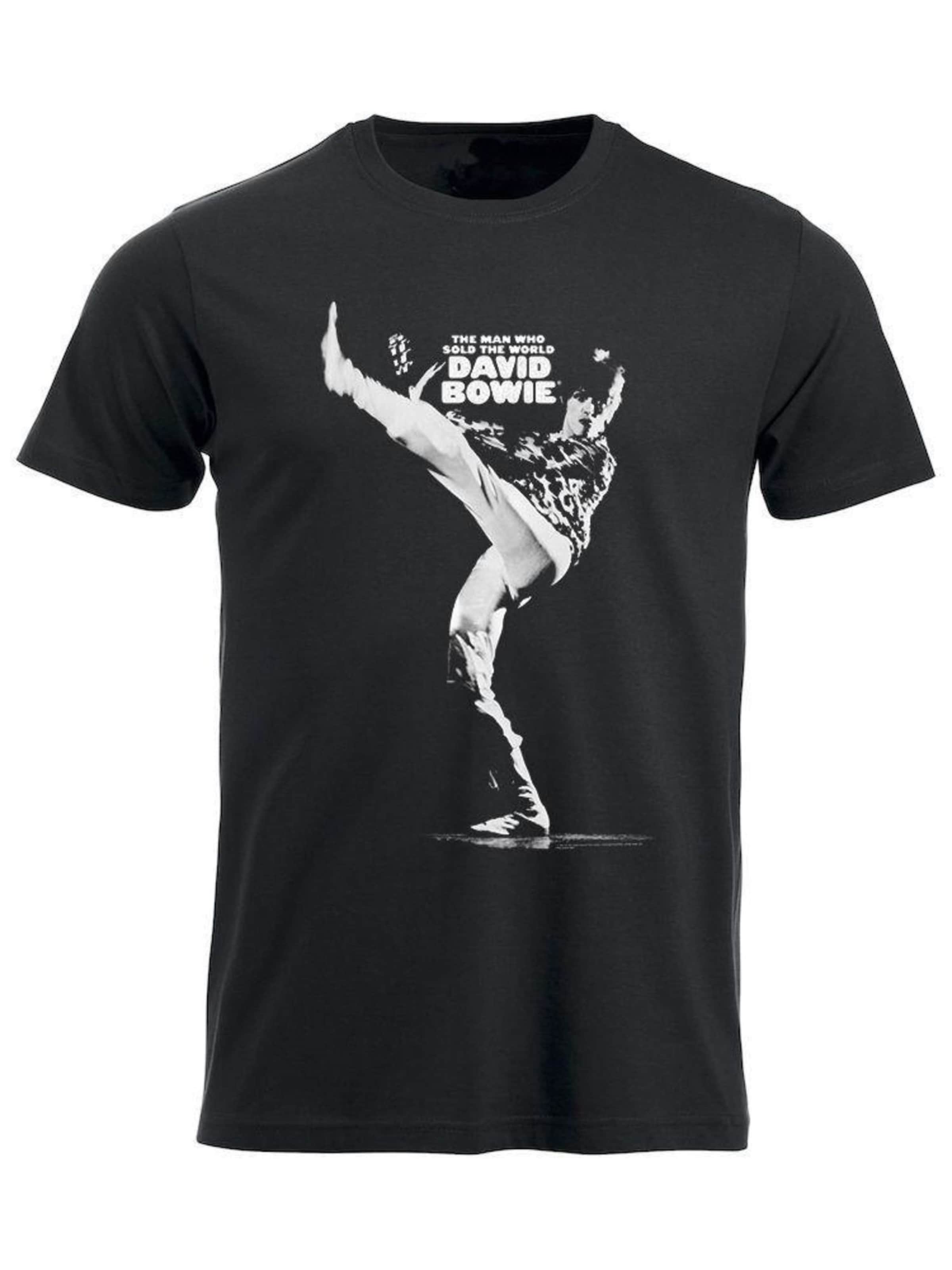 Rockshirts Shirt 'David Bowie  T-Shirt'‌‌‌‌‌‌‌‌‌‌ in Schwarz: Vorderseite