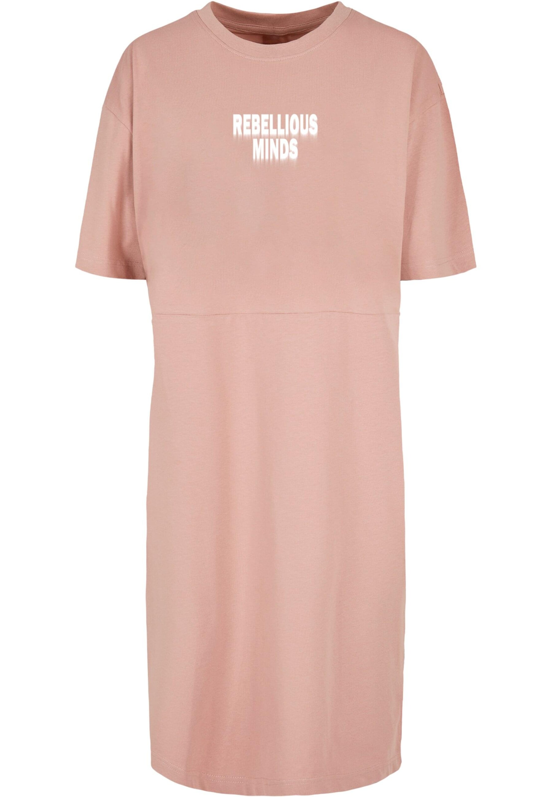 Merchcode Kleid 'Rebellious Minds' in Pink: Vorderseite