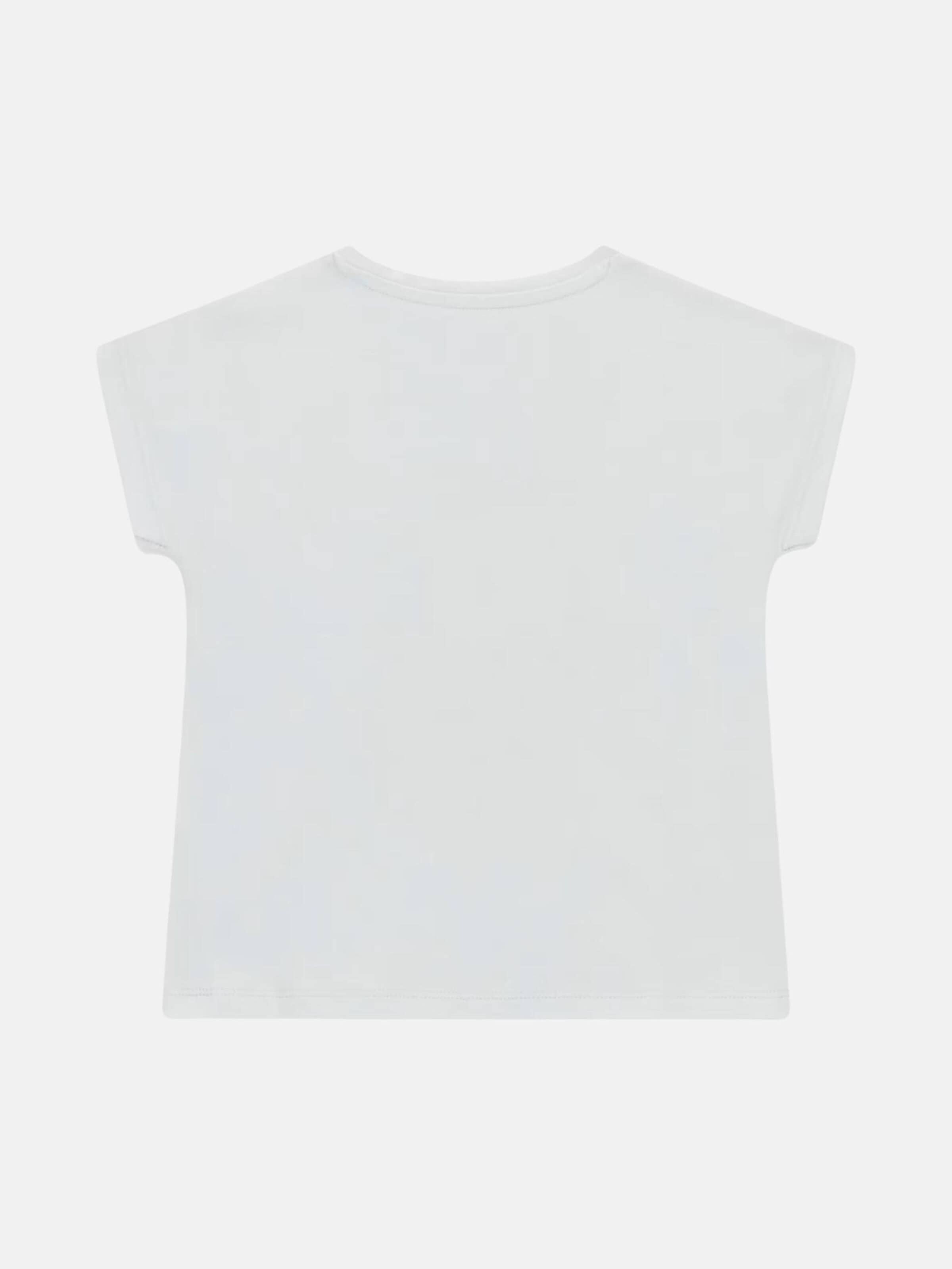 Maglietta 'BATWING SS T-SHIRT' di GUESS KIDS in bianco