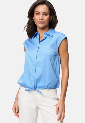 zero Blouse in Blauw: voorkant