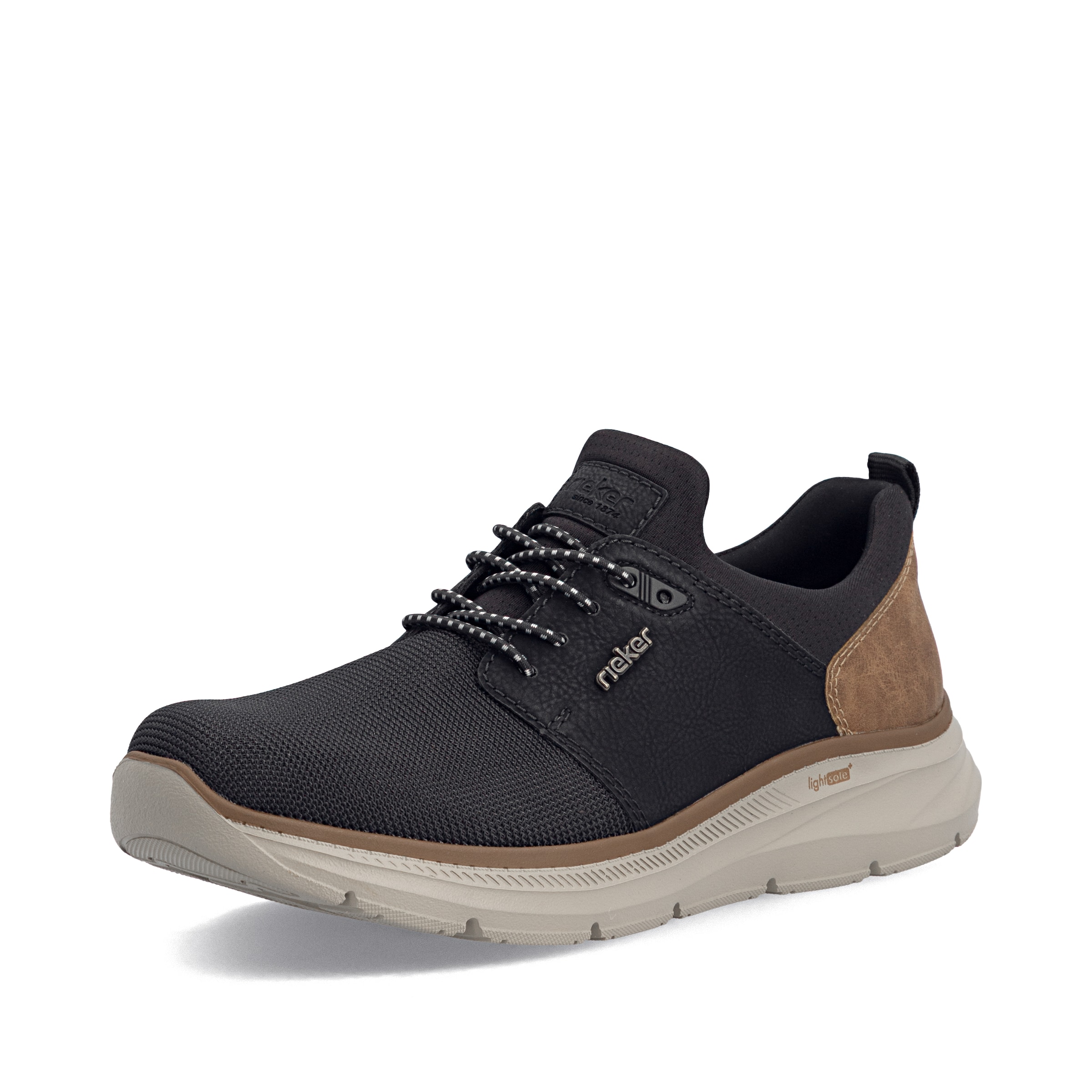 Slip on Rieker en noir : devant