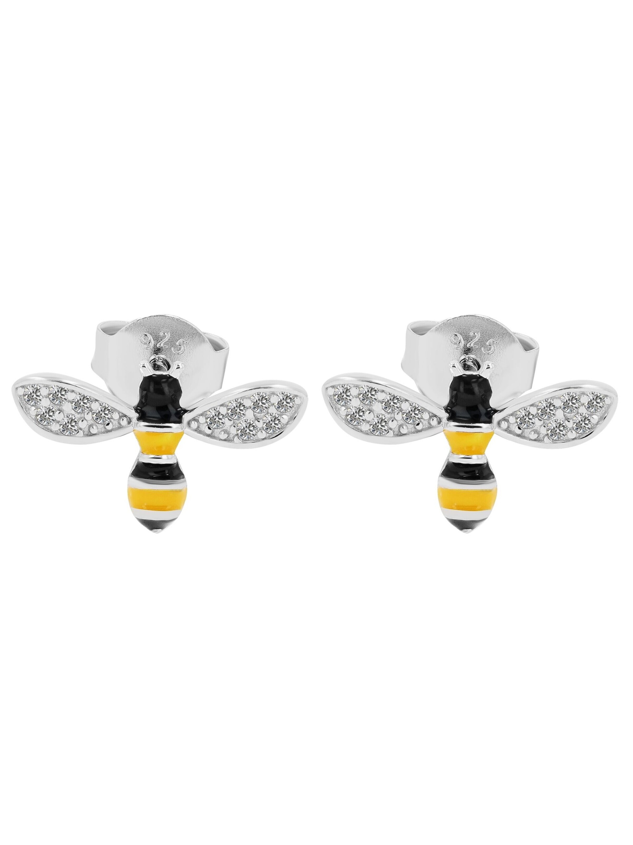 Akzent Earrings '"Maja" aus 925 Sterlingsilber, rhodiniert, langlebig' in Silver: front