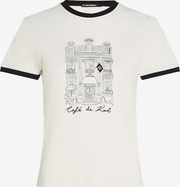 Karl Lagerfeld Paita 'KL x Jorge Parra' värissä valkoinen: etupuoli