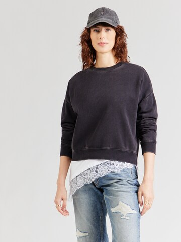 ONLY Sweatshirt in Zwart: voorkant