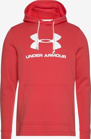 UNDER ARMOUR Athletic Sweatshirt 'Terry' in Red: front