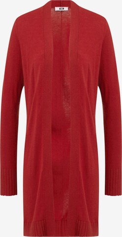 WE Fashion Knit Cardigan in Red: front