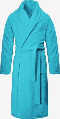 normani Short Bathrobe in Blue: front