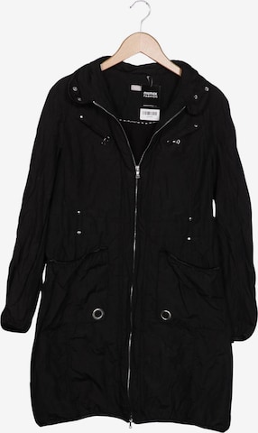 Marco Pecci Mantel M in Schwarz: Vorderseite