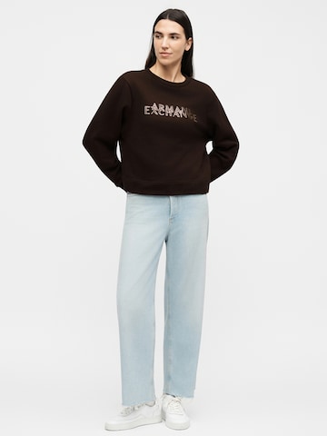Felpa di ARMANI EXCHANGE in marrone